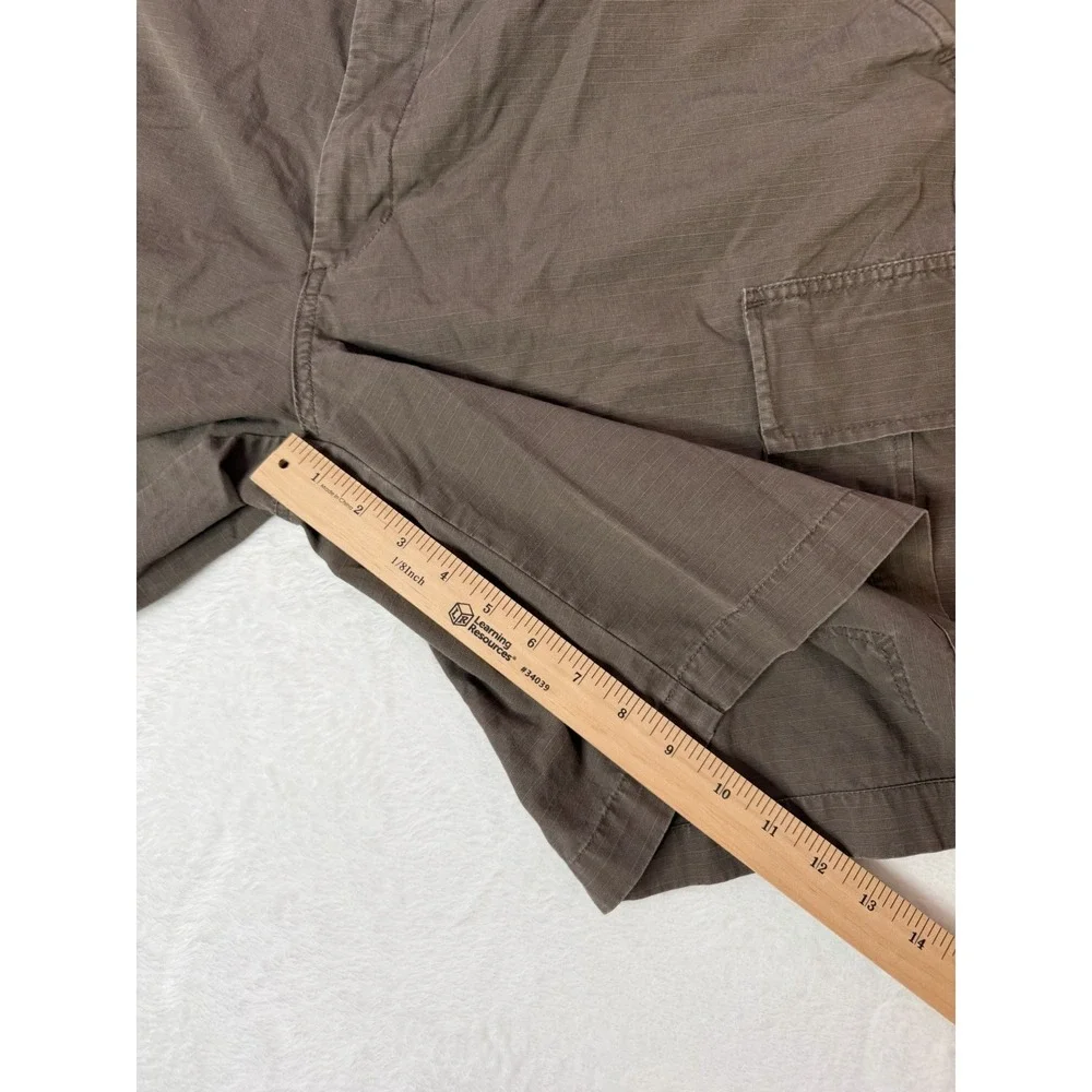 Vintage Y2K Field Gear Brown Ripstop Cargo Shorts Size 38 Utility